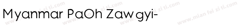 Myanmar PaOh Zawgyi字体转换
